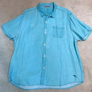 Tommy Bahama Short Sleeve Linen Button Down